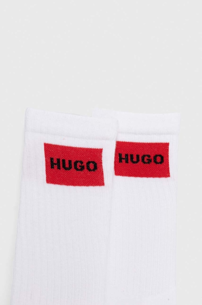 Κάλτσες HUGO 2-pack 50510640 λευκό AW23