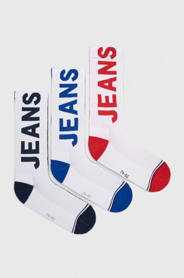 Čarape Tommy Jeans 3-pack 701225010 bijela AW23