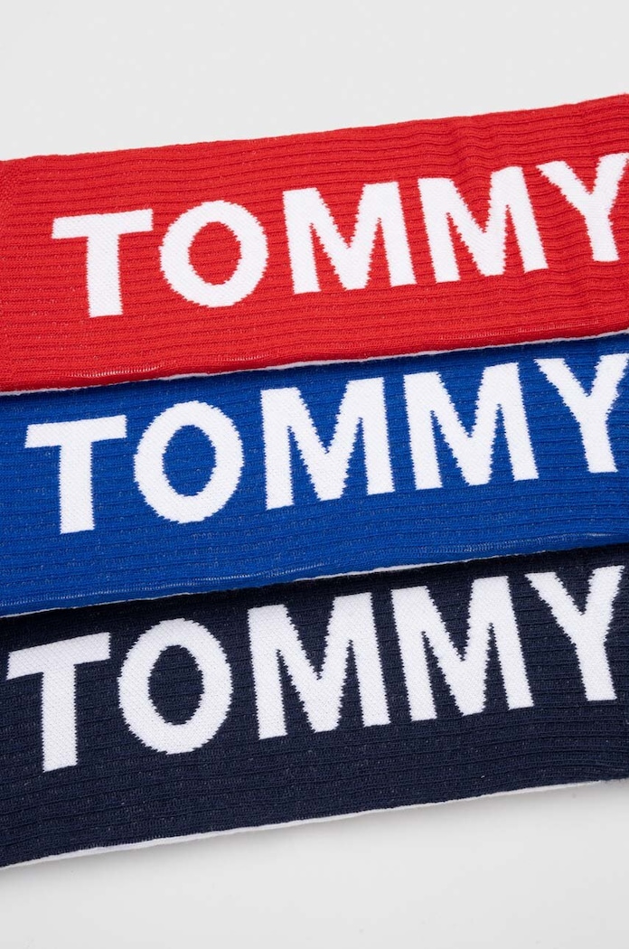 Čarape Tommy Jeans 3-pack bijela 701225010