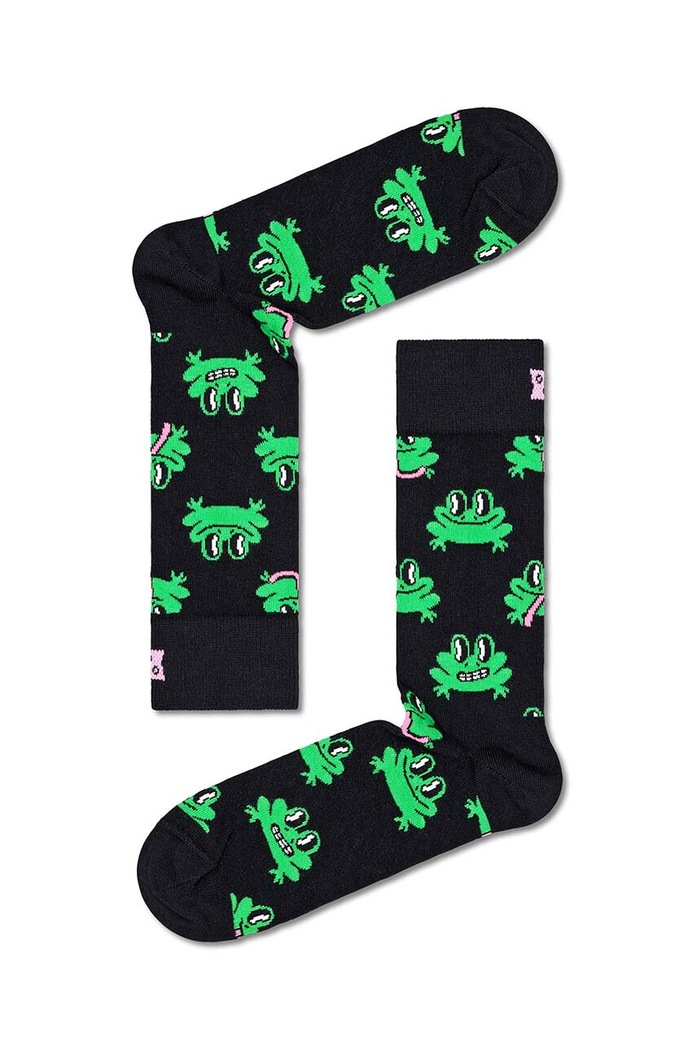 Happy Socks Skarpetki Frog Sock czarny P000062