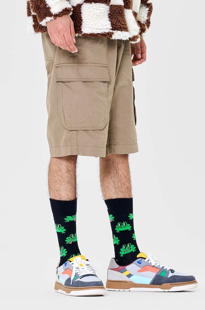 Odzież Happy Socks Skarpetki Frog Sock P000062 czarny