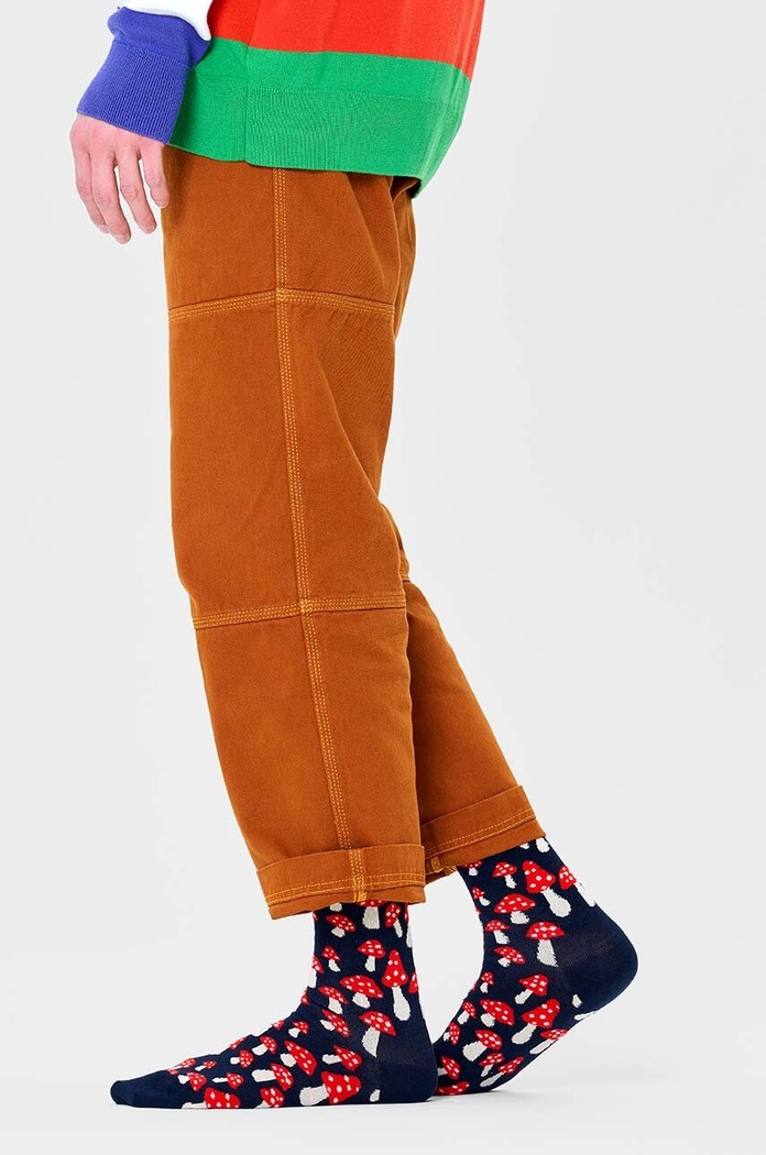 Odzież Happy Socks Skarpetki Mushroom Sock P000040 granatowy