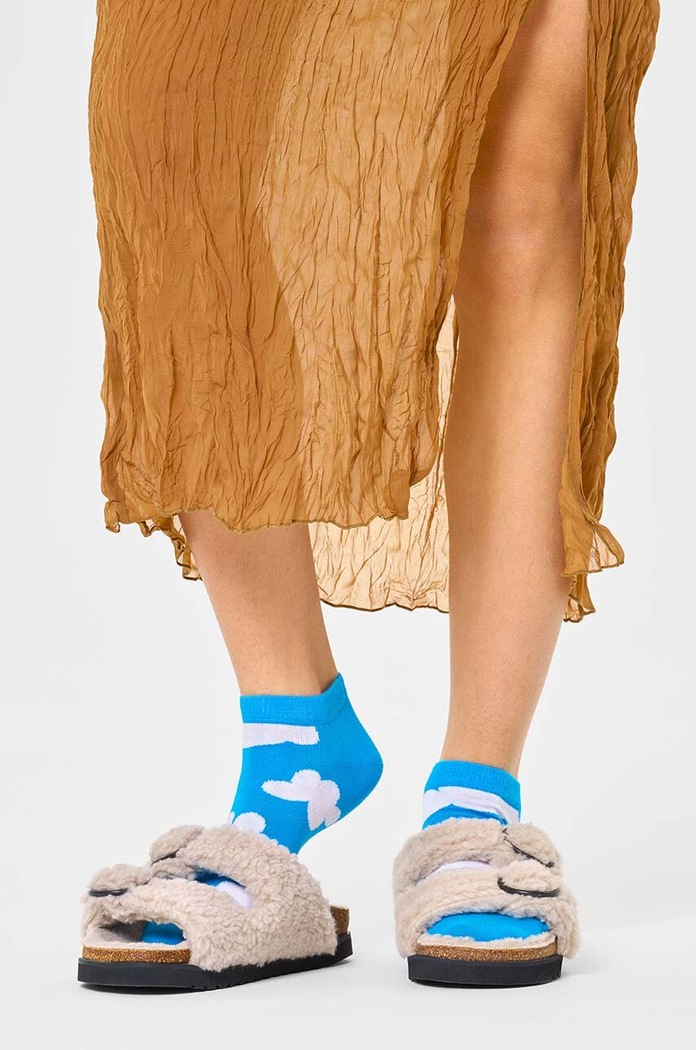 Happy Socks Skarpetki Cloudy Low Sock P000399 niebieski AA00