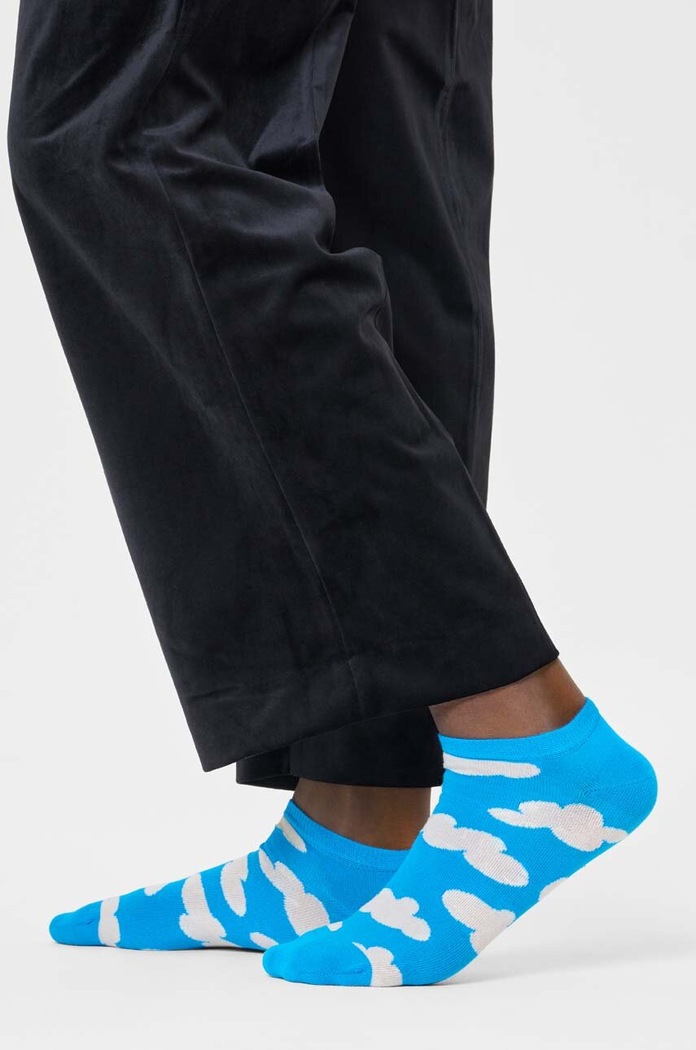 Odzież Happy Socks Skarpetki Cloudy Low Sock P000399 niebieski