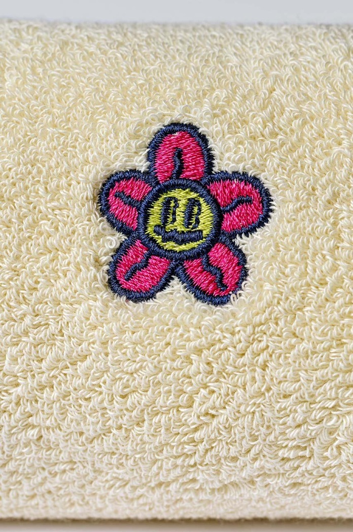 Happy Socks zokni Embroidered Flower Crew Sock P000190 bézs AW23