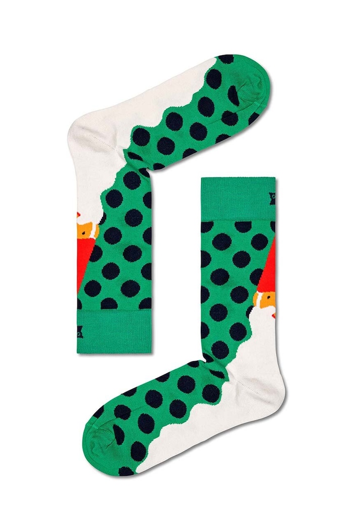 Happy Socks Sosete Christmas verde P000258