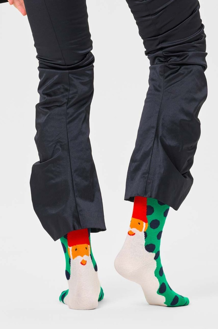 Happy Socks Sosete Christmas P000258 verde AW24