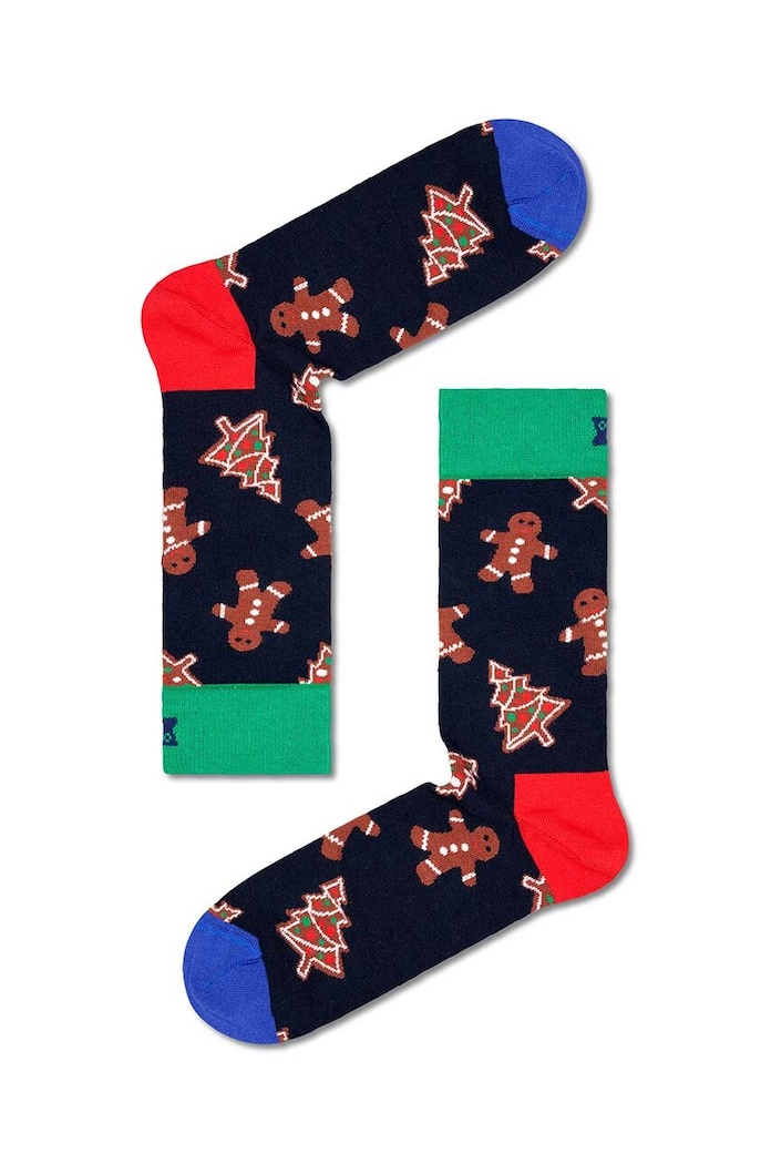 Ponožky Happy Socks Christmas dlouhé ponožky námořnická modř P000405