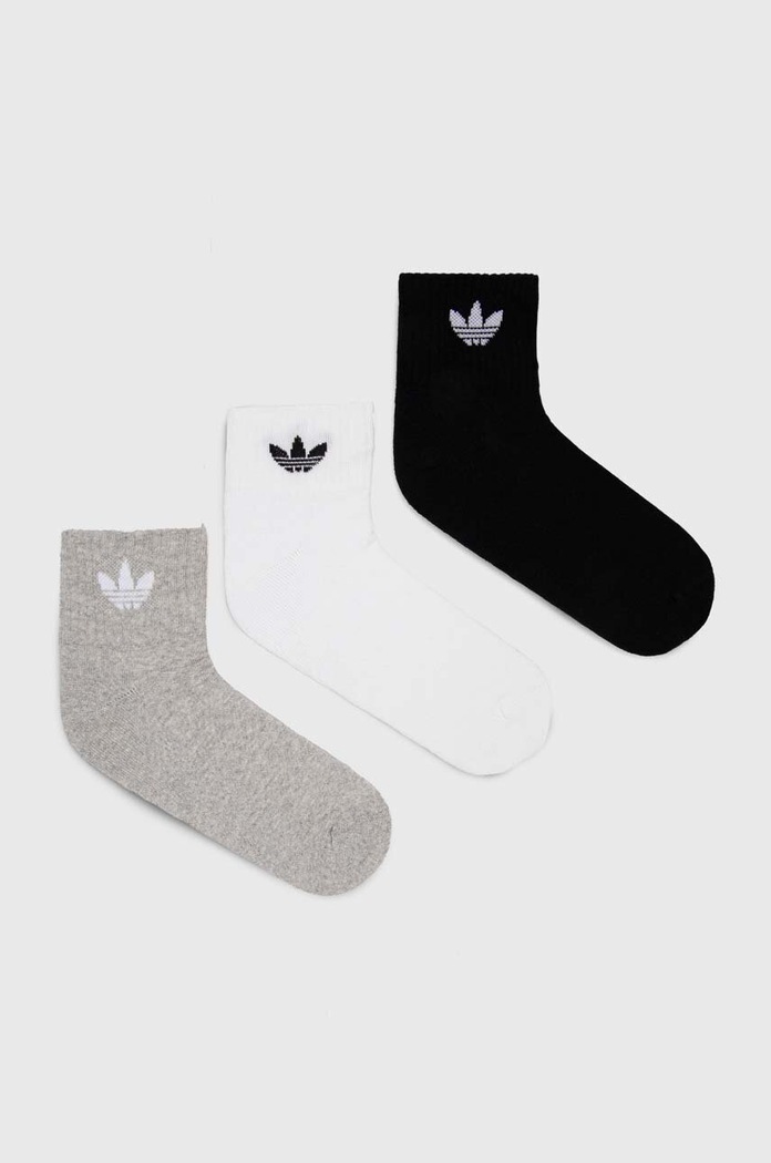 Κάλτσες adidas Originals 3-pack 3-pack ψηλές κάλτσες λευκό IJ5612