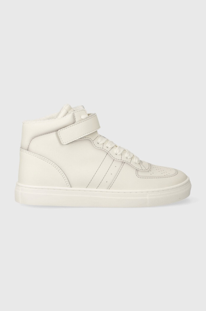 Otroške usnjene superge Emporio Armani Visoka bež XYZ013.XOI76