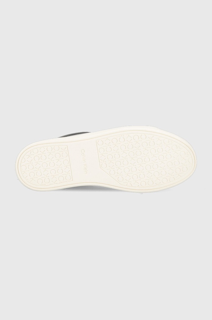 Calvin Klein sneakersy skórzane CLEAN CUP LACE UP-NA HW0HW01592 czarny