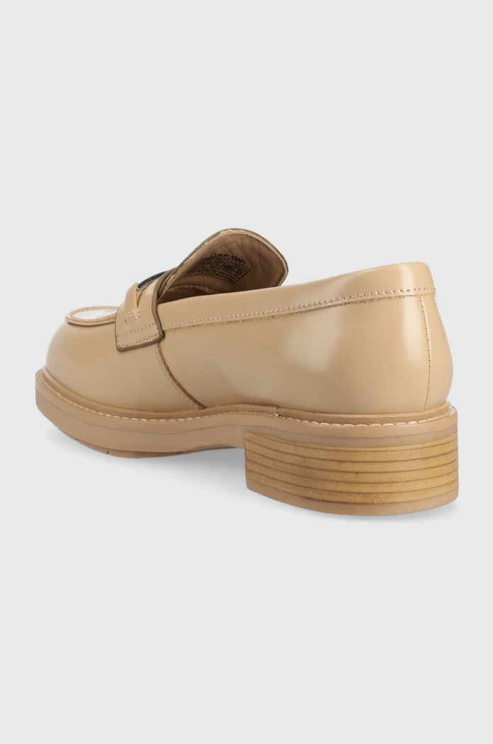 Cipők Calvin Klein mokaszin RUBBER SOLE LOAFER W HW0HW01791 bézs