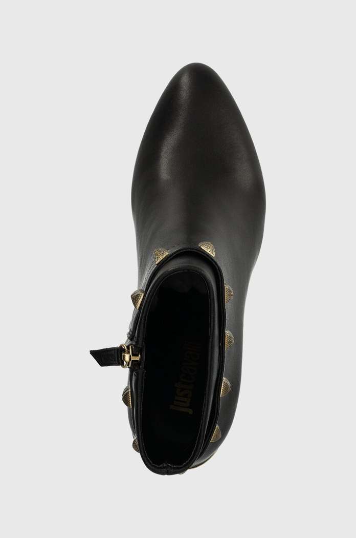 Just Cavalli cizme de piele negru 75RA3S60ZP274899