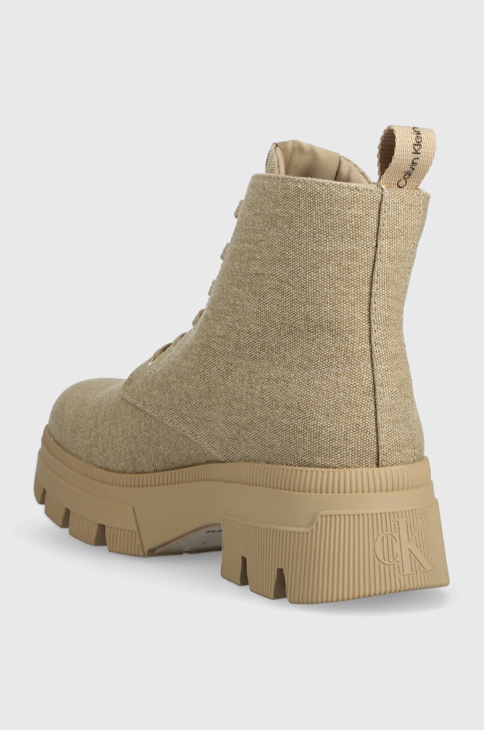 Obuća Čizme Calvin Klein Jeans CHUNKY COMBAT LACEUP YW0YW01239 bež