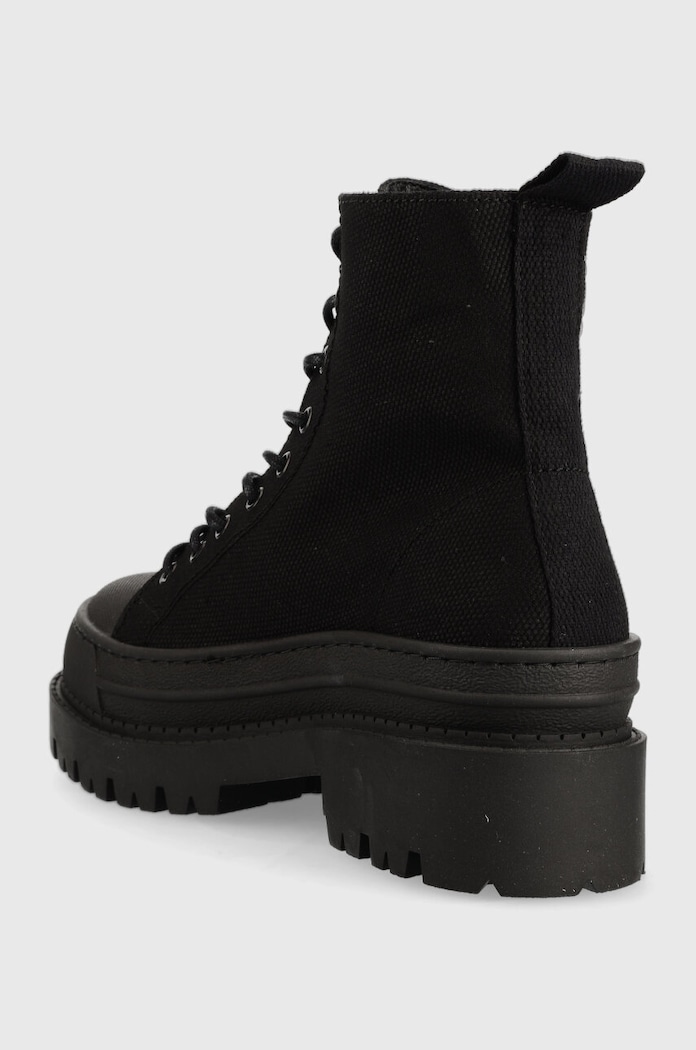 Obutev Gležnarji Tommy Jeans TJW FOXING CANVAS BOOT EN0EN02216 črna