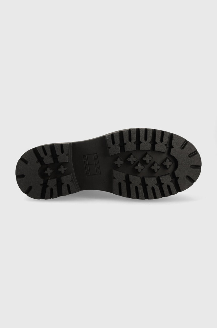 Gležnarji Tommy Jeans TJW FOXING CANVAS BOOT EN0EN02216 črna