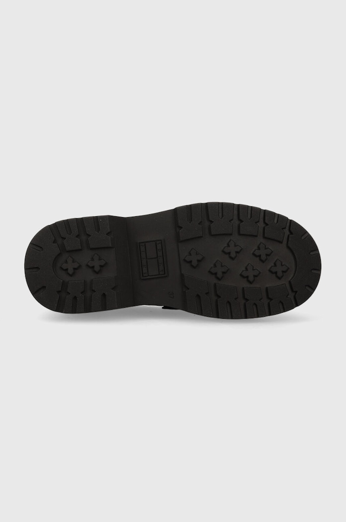 Usnjeni mokasini Tommy Jeans TJW AVA LOAFER EN0EN02218 črna