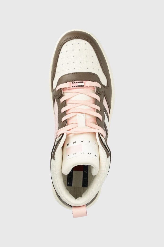 Tommy Jeans sportcipő TJW RETRO BASKET RIPSTOP barna EN0EN02350