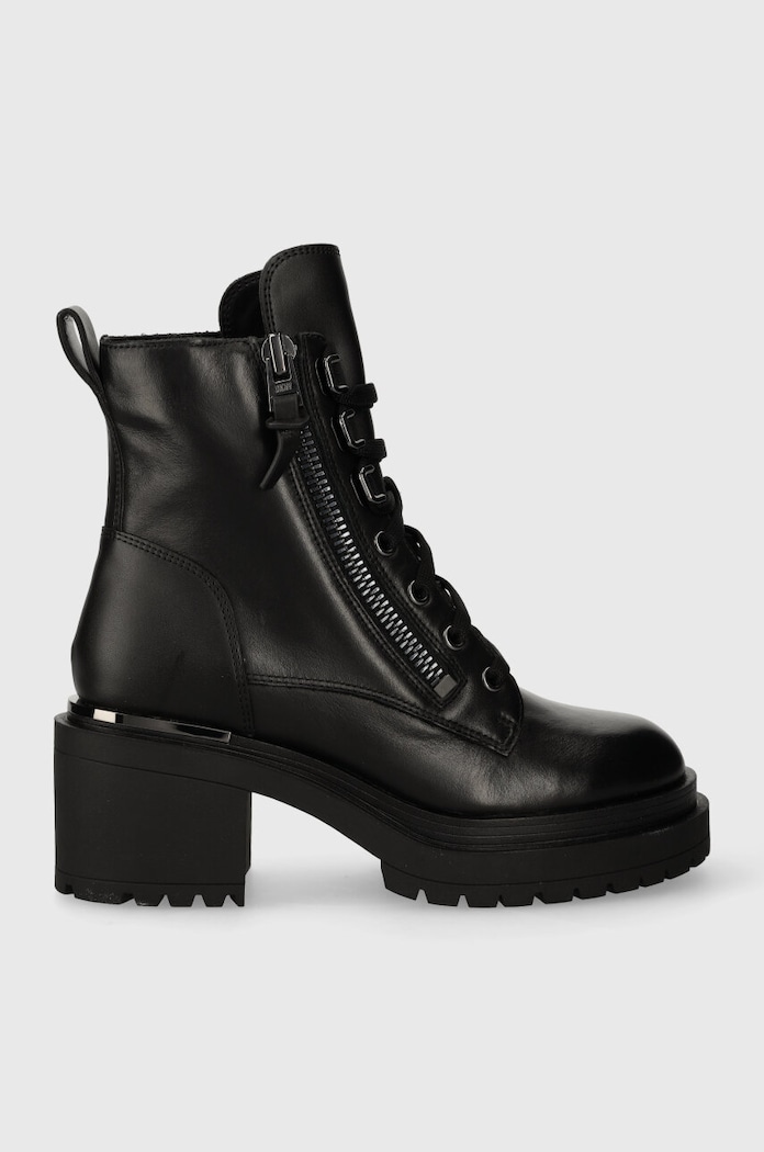 Dkny botki Philippa imitacja skóry licowej czarny K3341093.BLK