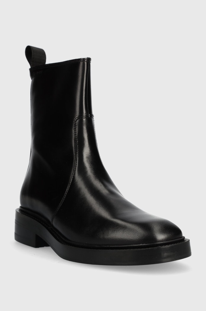 Kožené kotníkové boty Gant Fallwi 27541334.G00 černá AW23