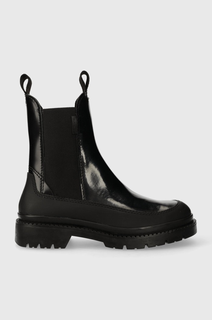 Gant botki skórzane Prepnovo płaski czarny 27551365.G00