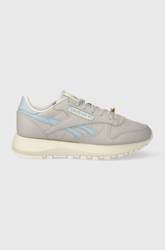 Δερμάτινα sneakers Reebok Classic CLASSIC LEATHER φλατ γκρί 100034459