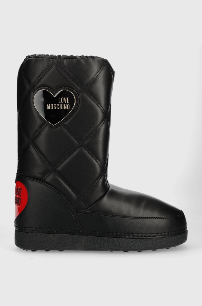 Love Moschino śniegowce brak zapięcia czarny JA24172G1HIT7000