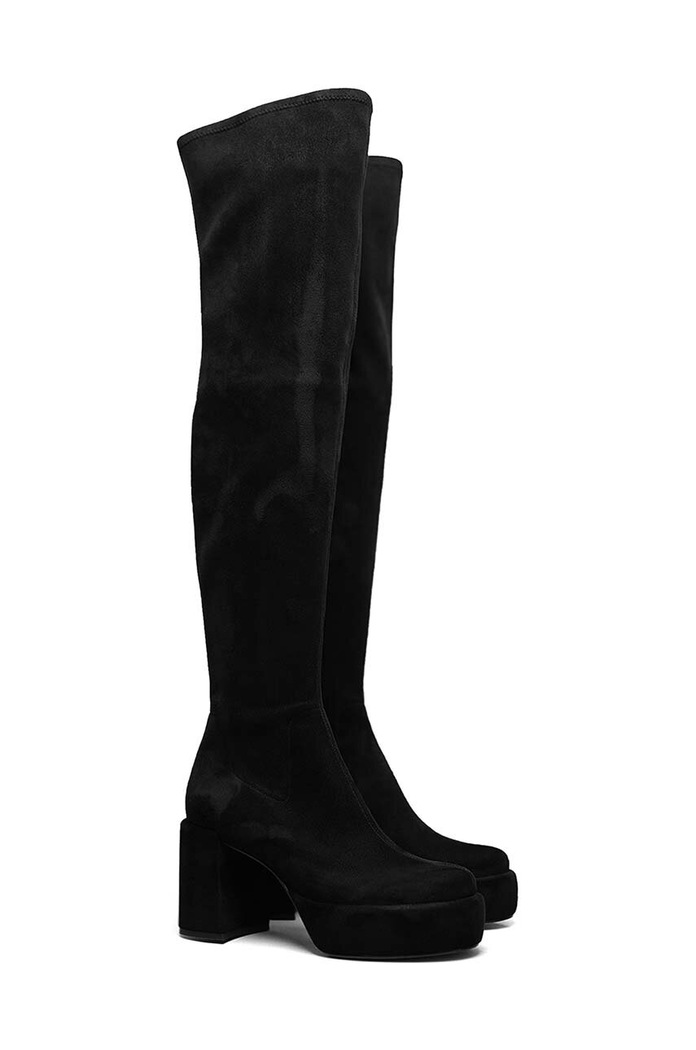 Kennel & Schmenger cizme din piele intoarsa Clip 21.60030.470 negru AW23
