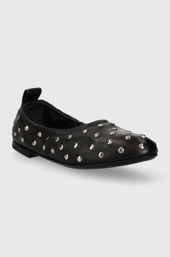 Kožené baleríny AGL MILLY SOFT D544009PCSOFTY0000 černá AW23