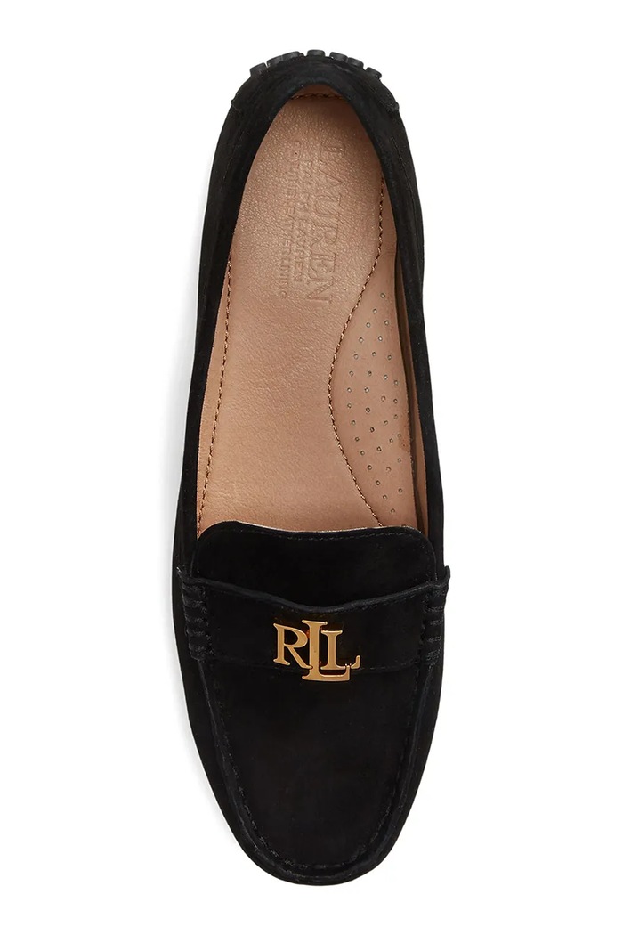Boty Semišové mokasíny Lauren Ralph Lauren Barnsbury 802821629018.001 černá