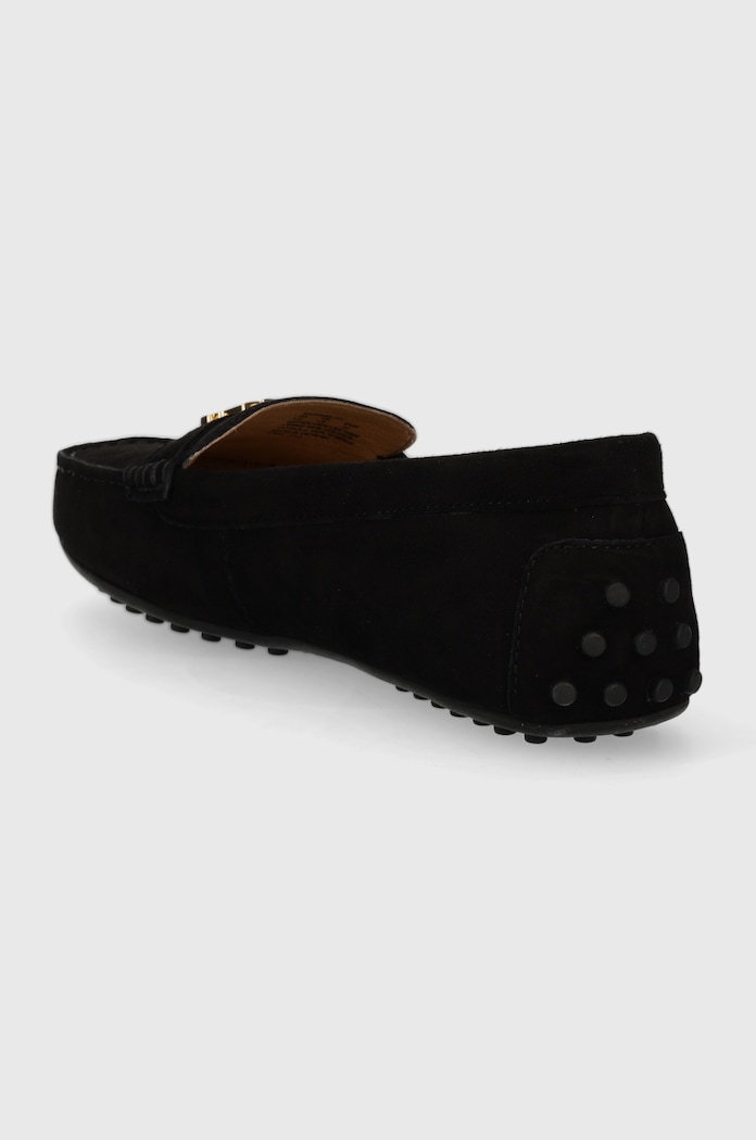 Mocasini din piele intoarsa Barnsbury Lauren Ralph Lauren 802821629018.001 negru
