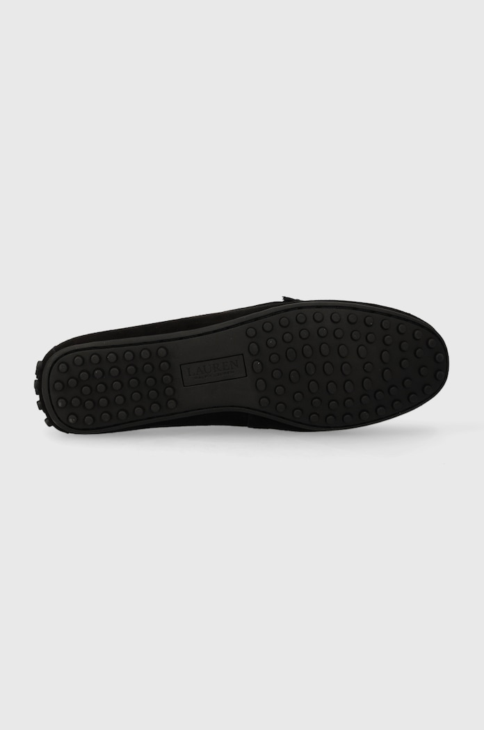 Mocasini din piele intoarsa Barnsbury Lauren Ralph Lauren negru 802821629018.001