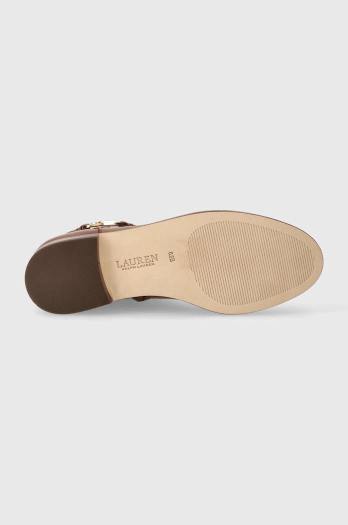 Kožené kotníkové boty Lauren Ralph Lauren Briela 802912273002.270 hnědá