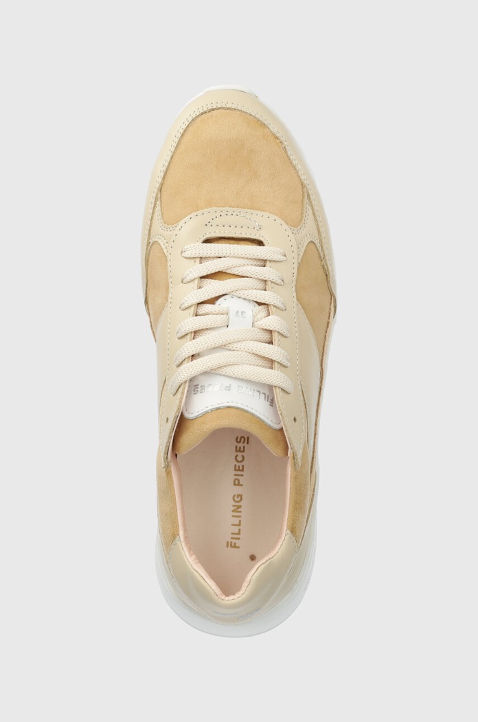 Σουέτ sneakers Filling Pieces Jet Runner μπεζ 17127361919