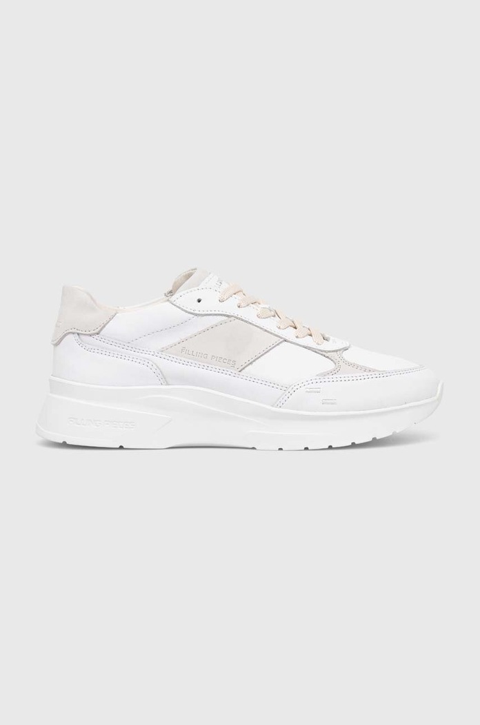 Δερμάτινα sneakers Filling Pieces Jet Runner λείο δέρμα λευκό 17127362052