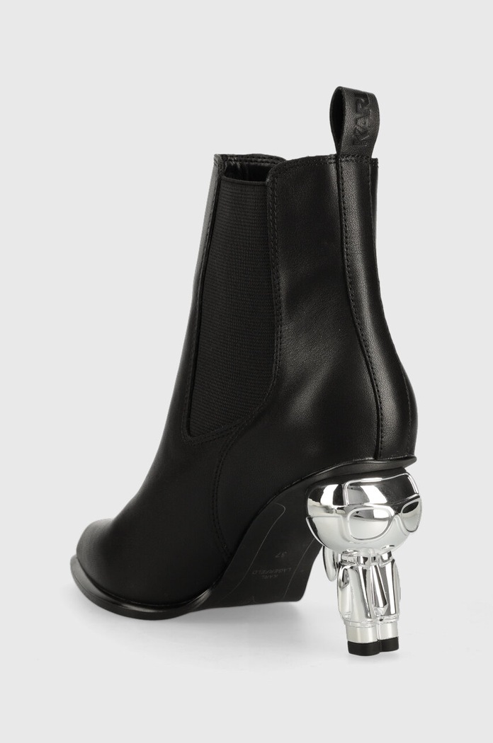 Obuv Kožené topánky chelsea Karl Lagerfeld IKON HEEL KL39060.000 čierna