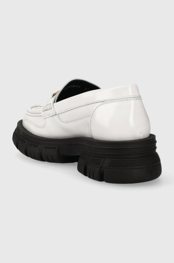 Boty Kožené mokasíny Karl Lagerfeld PRECINCT KL KL43823.011 bílá