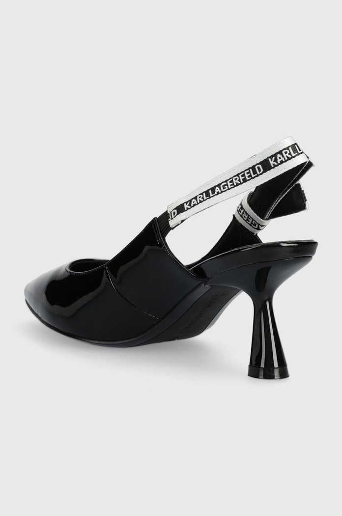 Obuwie Karl Lagerfeld szpilki skórzane PANACHE KL30808.1BP czarny