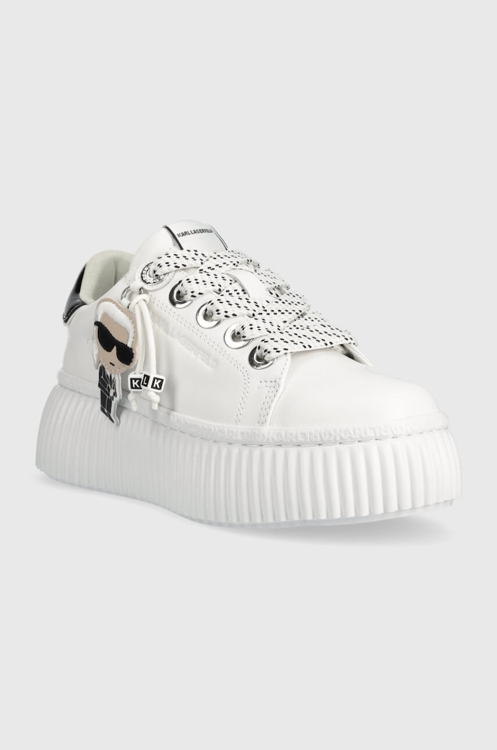 Kožené tenisky Karl Lagerfeld KREEPER LO KL42376N.011 biela AW23