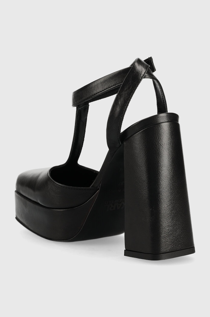 Încălțăminte Karl Lagerfeld Jeans pantofi de piele SOIREE PLATFORM KLJ KLJ93111.1BP negru