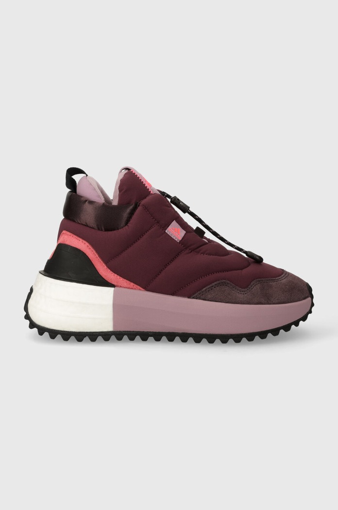 adidas sneakersy X_Plrboost Puffer imitacja zamszu bordowy ID1940