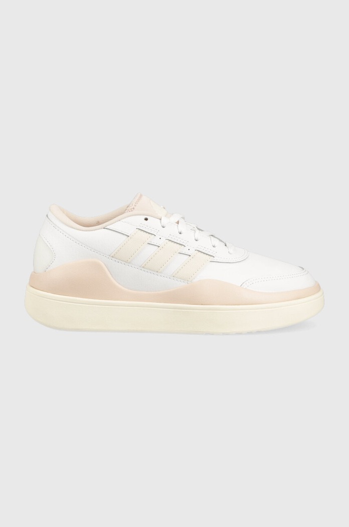 Kožené tenisky adidas OSADE plochá béžová IG7327