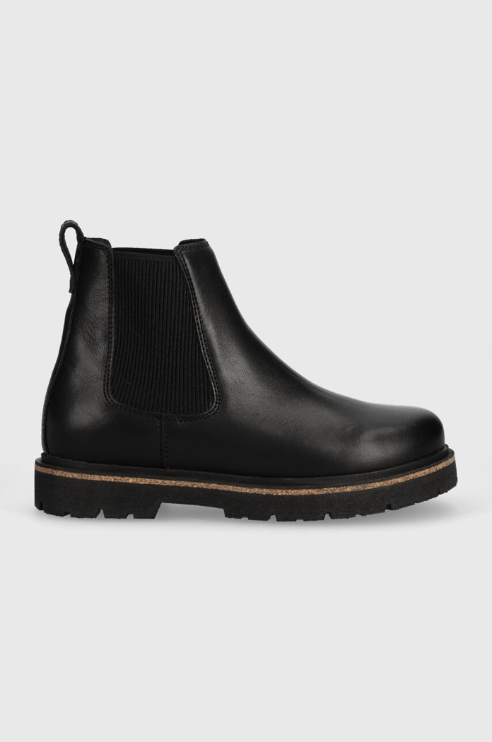 Kožené kotníkové boty Birkenstock Highwood nezateplené černá 1025781