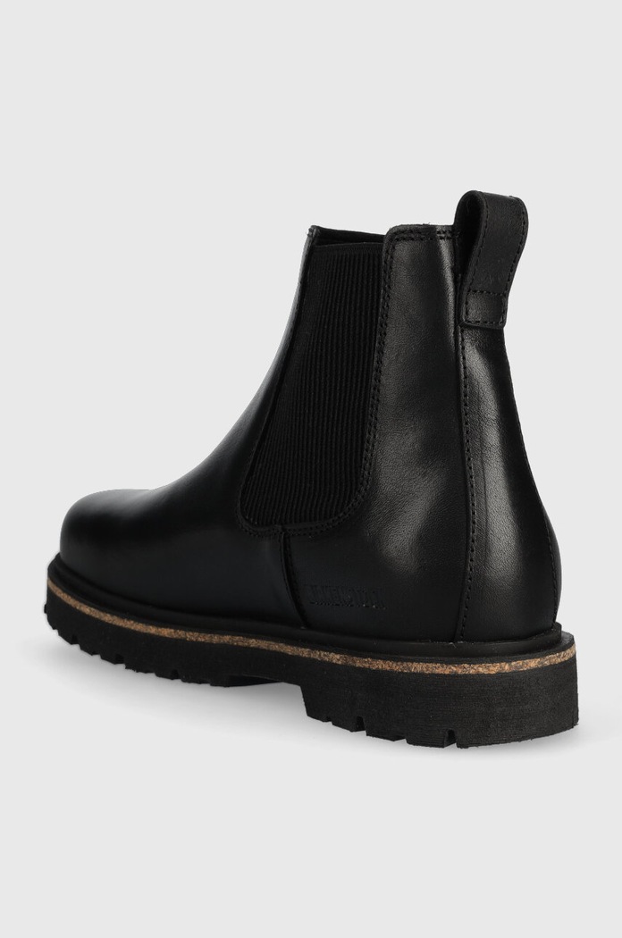 Boty Kožené kotníkové boty Birkenstock Highwood 1025781 černá