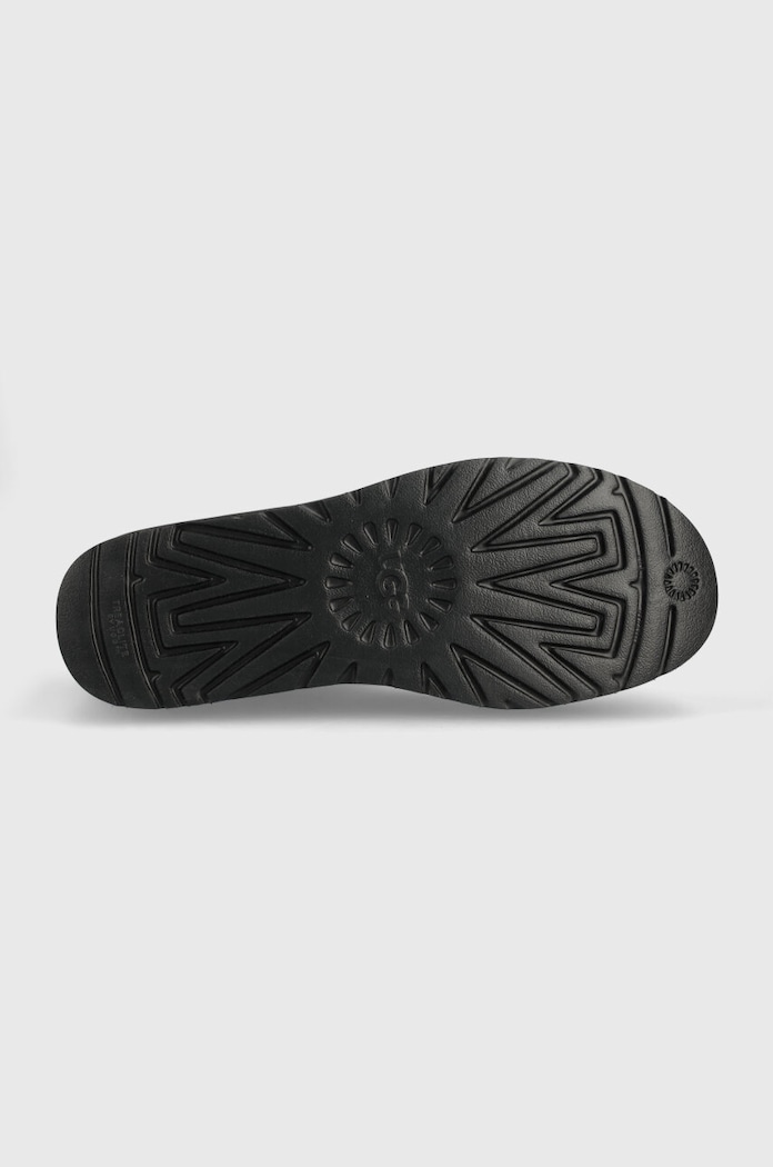 UGG śniegowce skórzane Classic Ultra Mini Platform 1141510.BLLE czarny