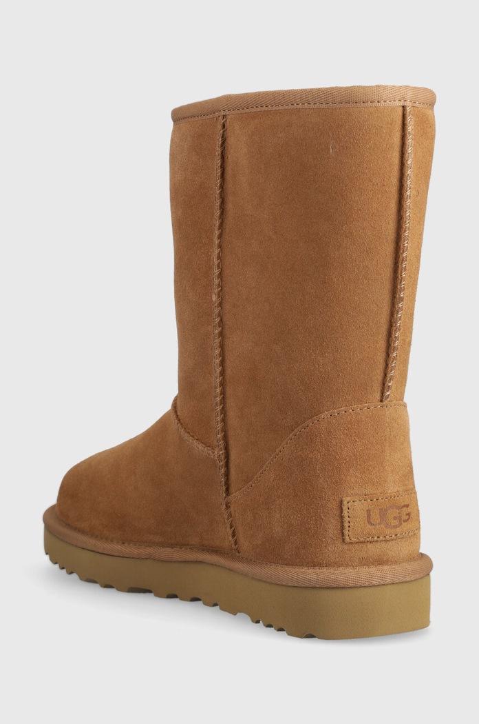 Boty Semišové sněhule UGG Classic Short Bailey Zip 1144043.CHE hnědá