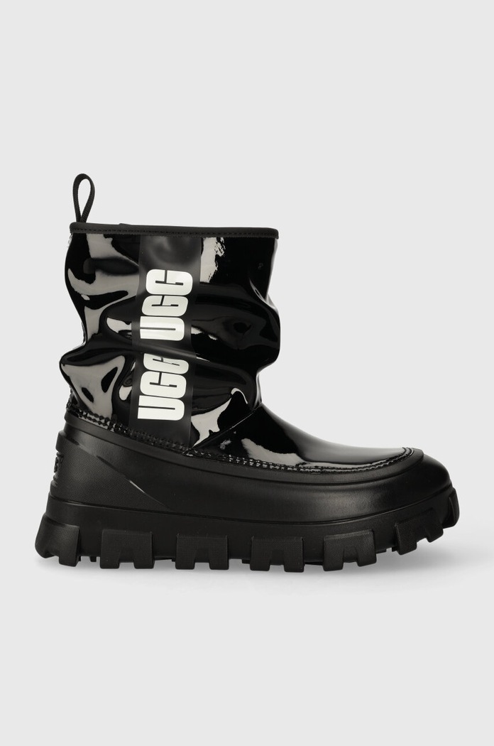 UGG hócsizma Classic Brellah Mini szintetikus fekete 1144059.BLK