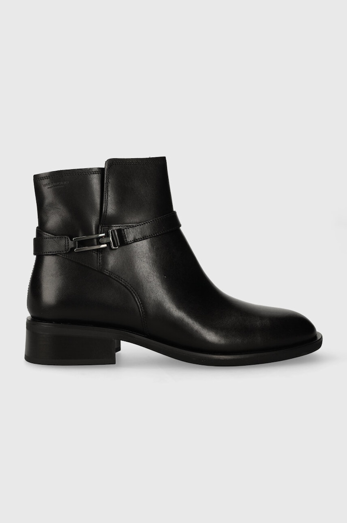 Vagabond Shoemakers botki skórzane SHEILA płaski czarny 5635.301.20