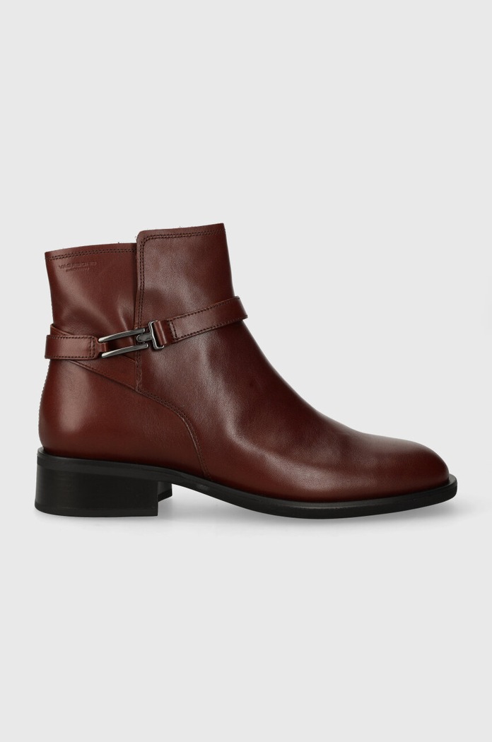 Vagabond Shoemakers botki skórzane SHEILA płaski czerwony 5635.301.27