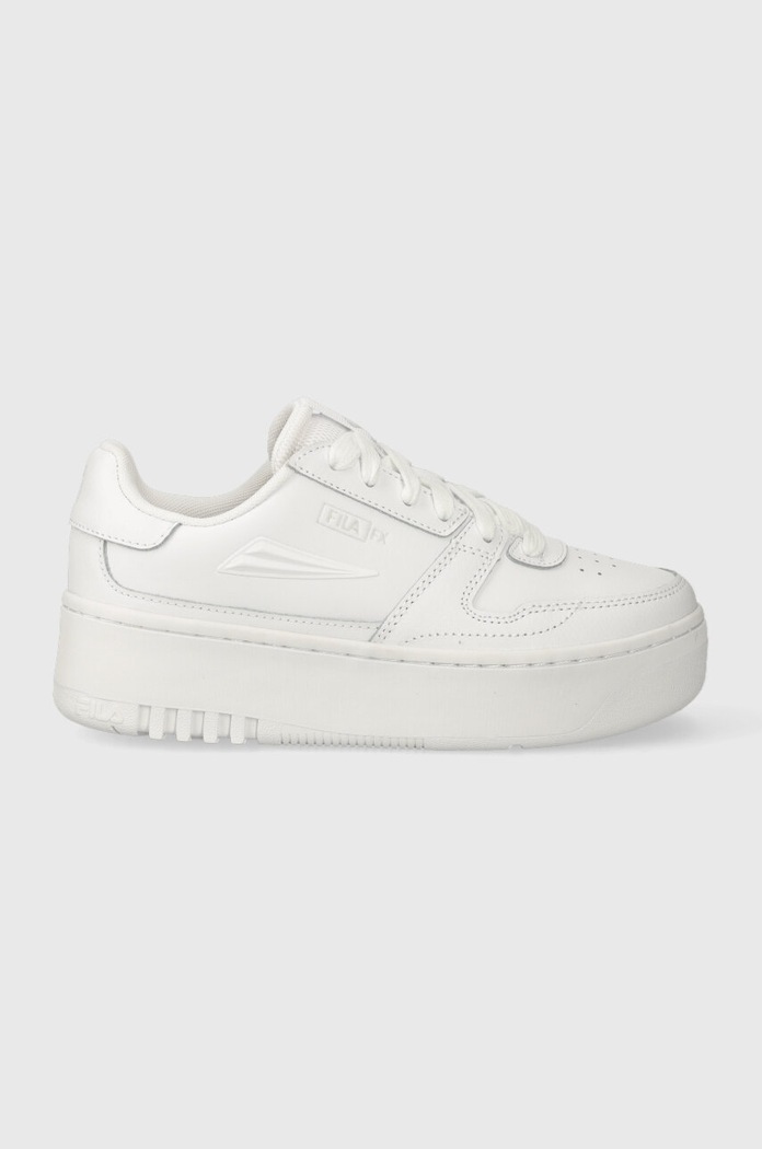 Кожени маратонки Fila FXVENTUNO PLATFORM импрегнирана кожа бял FFW0348